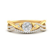 twisted-daisy-cushion-diamond-bridal-ring-set-in-yellow-gold-FD9986B2CU-NL-YG